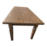 Table de ferme/table à manger vintage en bois massif