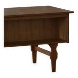 Free-standing oak desk, Mid-century modern Danish, Henning Kjærnulf, 1950s
