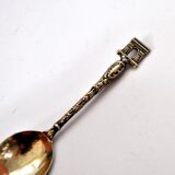 Cuillère de collection "souvenir de paris" en argent massif minerve Arc de Triomphe