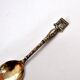 Paris souvenir collector's spoon in SOLID SILVER Minerva Arc de Triomphe