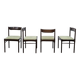 6 chaises scandinaves vintage verte