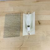 Vintage 50s chiseled glass wall light