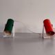 Pair of table lamps or wall lights in metal by Greene & Greene, 1970s, Germany.