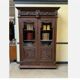 Antique impressive Breton display cabinet, bookcase