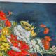 Large Vintage Floral Still Life Oil Painting