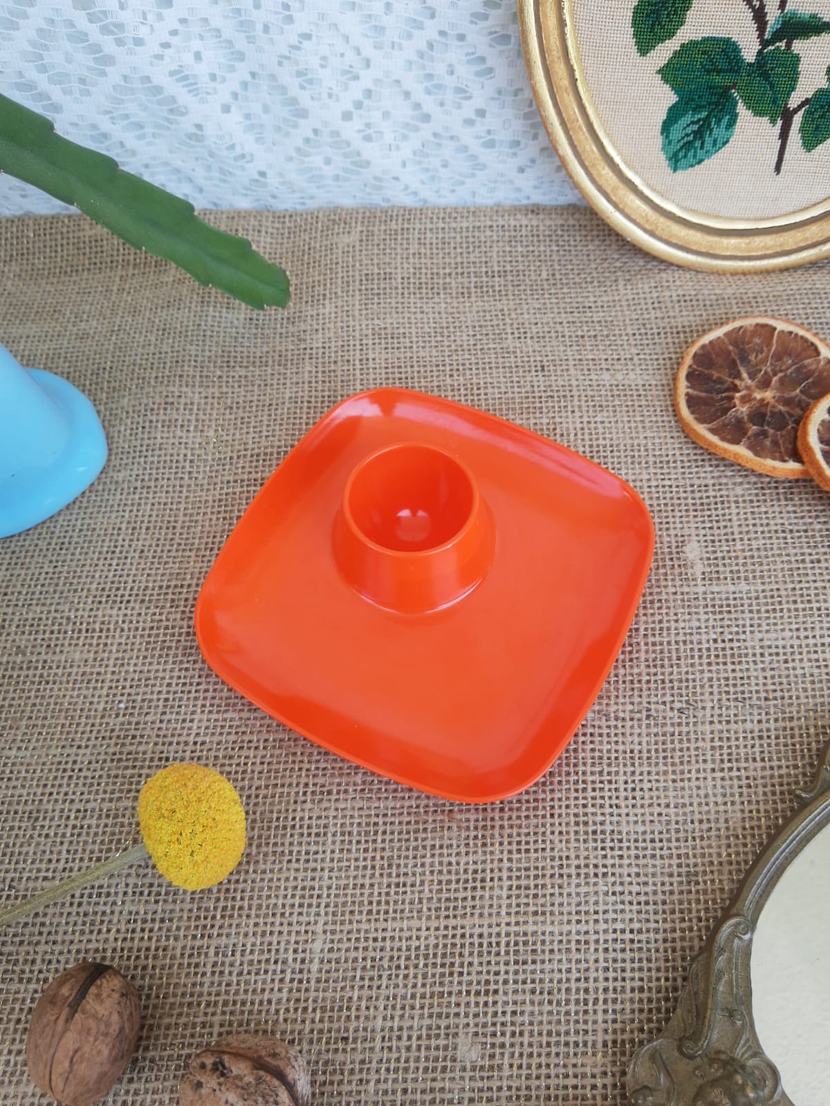 Orange melamine shell Voluform 70s