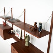 Teak shelving unit, Danish design, 1960s, manufactured in Denmark