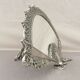 Baroque mirror fan in the Louis XV style, silver bronze Napoleon III