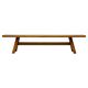 Solid walnut bench "Torbecchia" by Giovanni Michelucci, 1960s