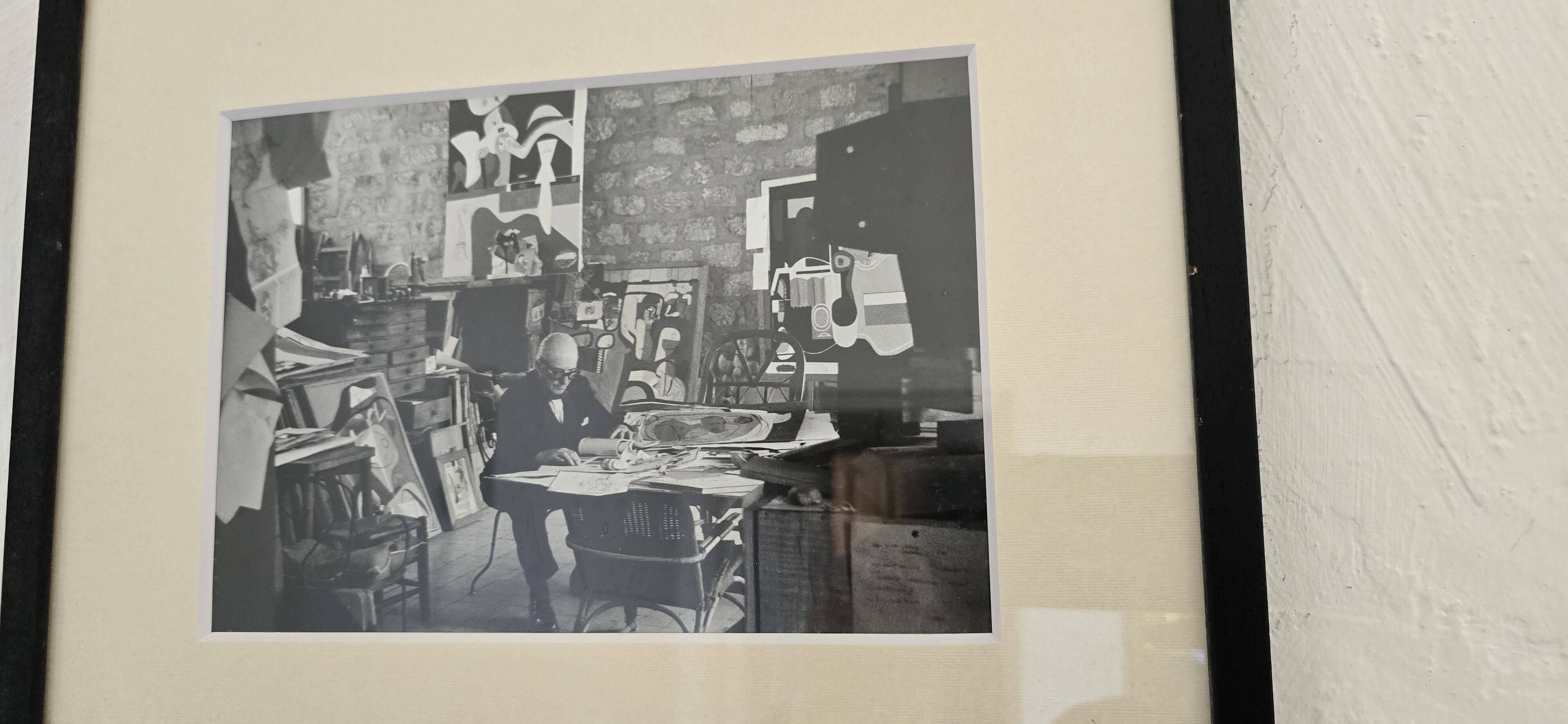 Gisèle Freund (1908-2000) Photograph - Le Corbusier in his studio, 1961