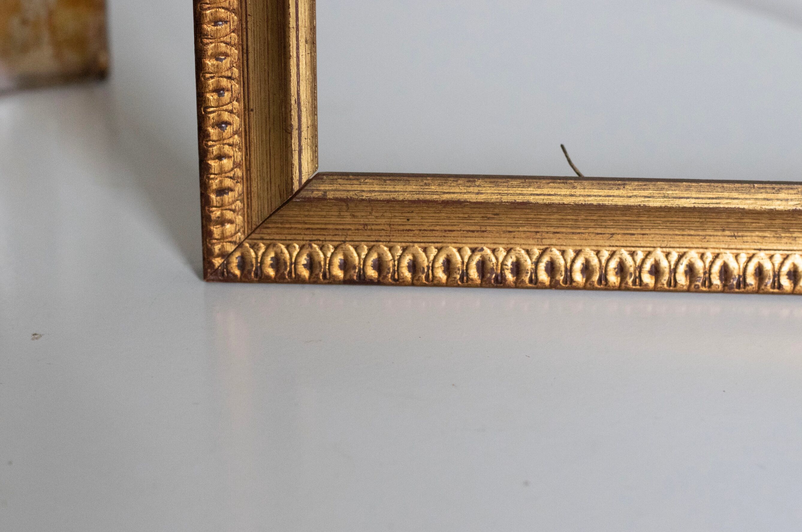 Old gilded wooden frame