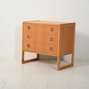 Oak chest of drawers by Arne Wahl Iversen