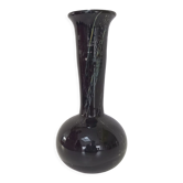 Iridescent black vase signed by the Phoenician Malta