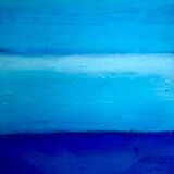 Blue abstract painting