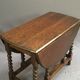 Table pliante en chêne des années 1900