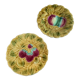 Pair of slip dessert plates