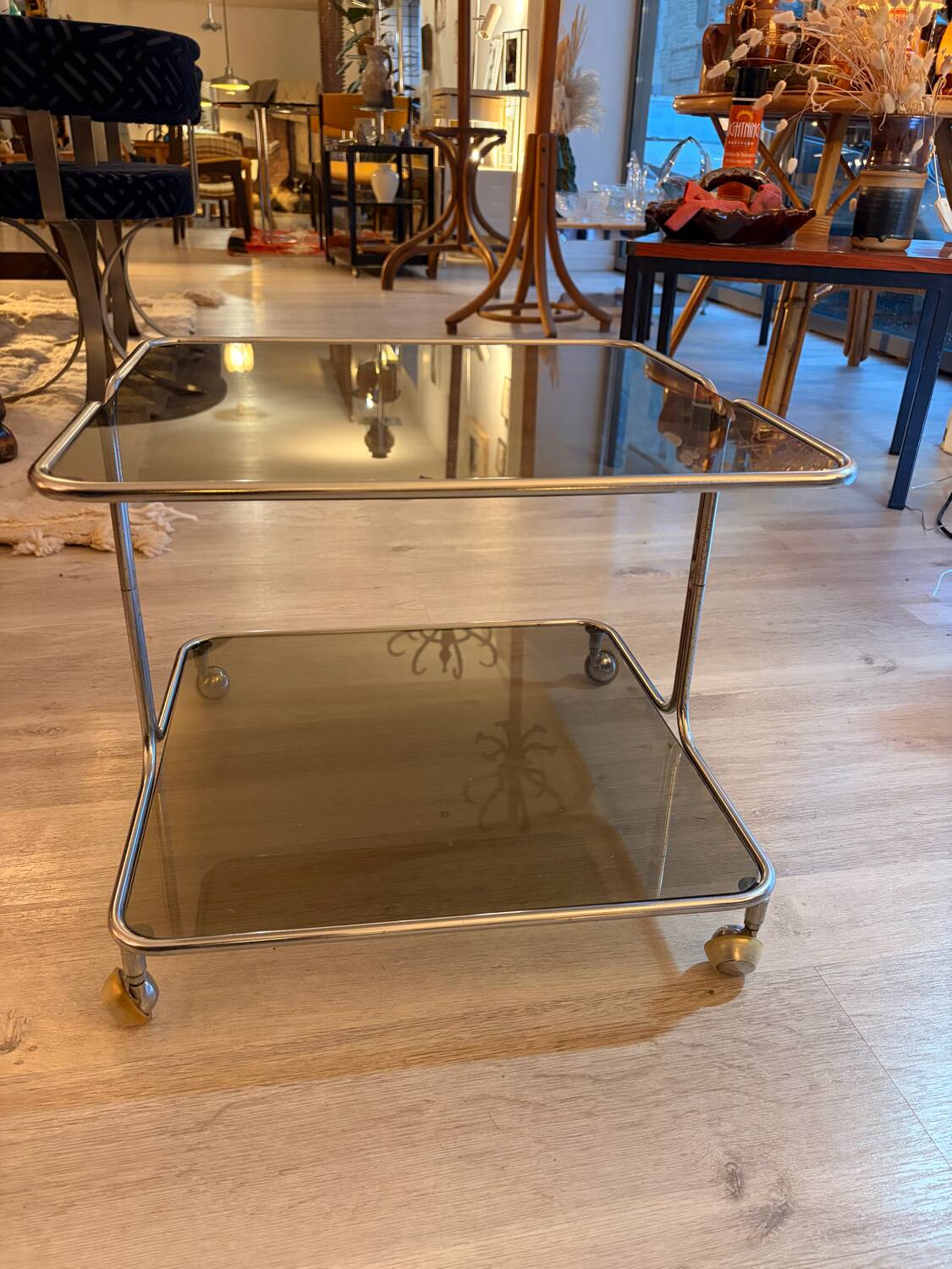 Smoked glass coffee table