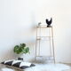 Side table in gilded brass