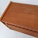 Vintage wood and rattan chest of drawers