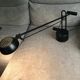 Lampe architecte métal noire vintage à bascule double contrepoids