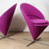 Pair of Verner Panton “Cone Chair” model chairs, Vitra edition