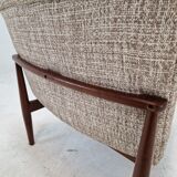 Mid-century round bench in teak Denmark 1960s