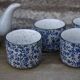 Vintage Japanese Tea Set - Teapot + 4 Matching Cups
