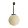 Opaline glass hanging lamp 1940