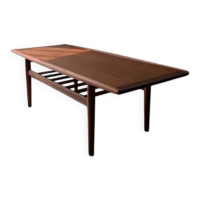 Table basse en teck Grete Jalk Glostrup Møbelfabrik années 1960