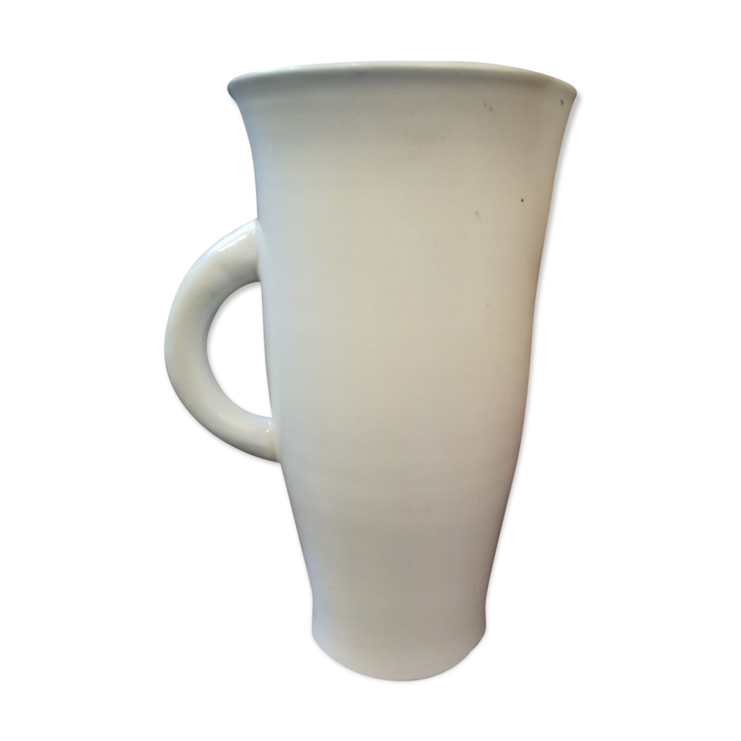 Pitcher to orangeade Elchinger white and green ceramic axis