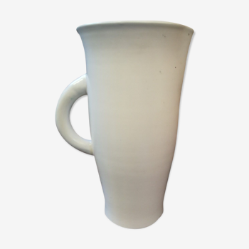 Pitcher to orangeade Elchinger white and green ceramic axis