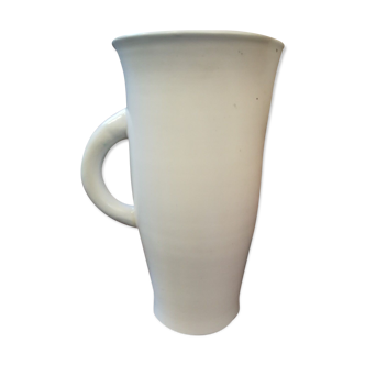 Pitcher to orangeade Elchinger white and green ceramic axis