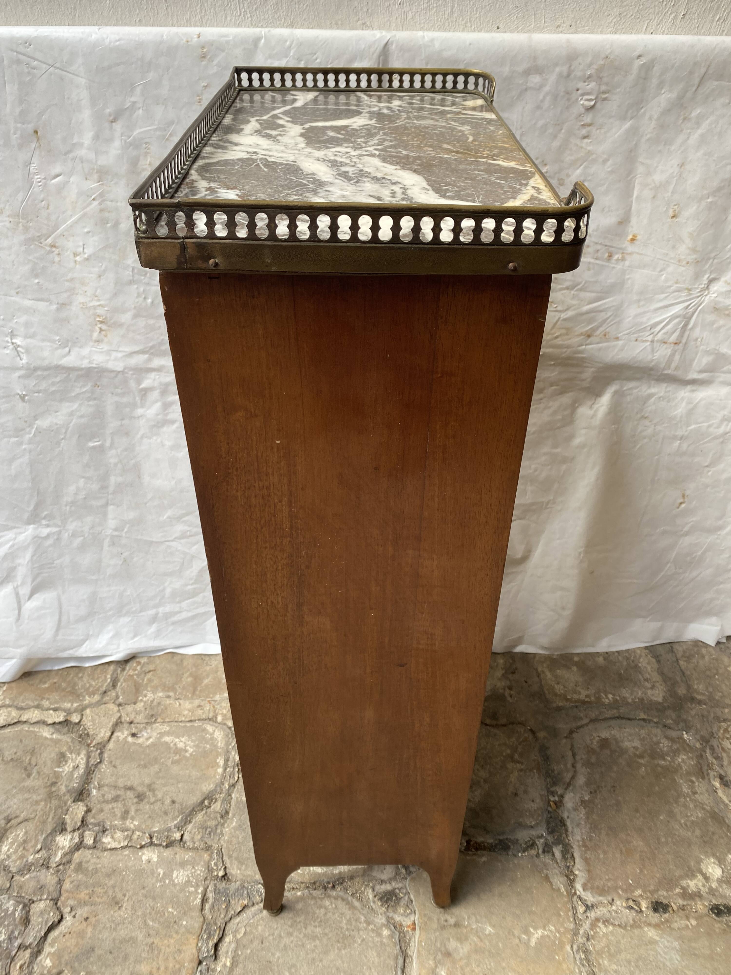 Mahogany and marble desk