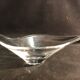 Crystal cup Daum free form signed empty fruit cup pocket
