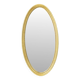 Large Oval Gold Mirror Hollywood Regency Style 70cm
