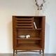 Vintage tambour cabinet teak