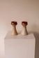 Pair of ceramic candle holders by Gunni Nordstrøm, Denmark, 1960s.