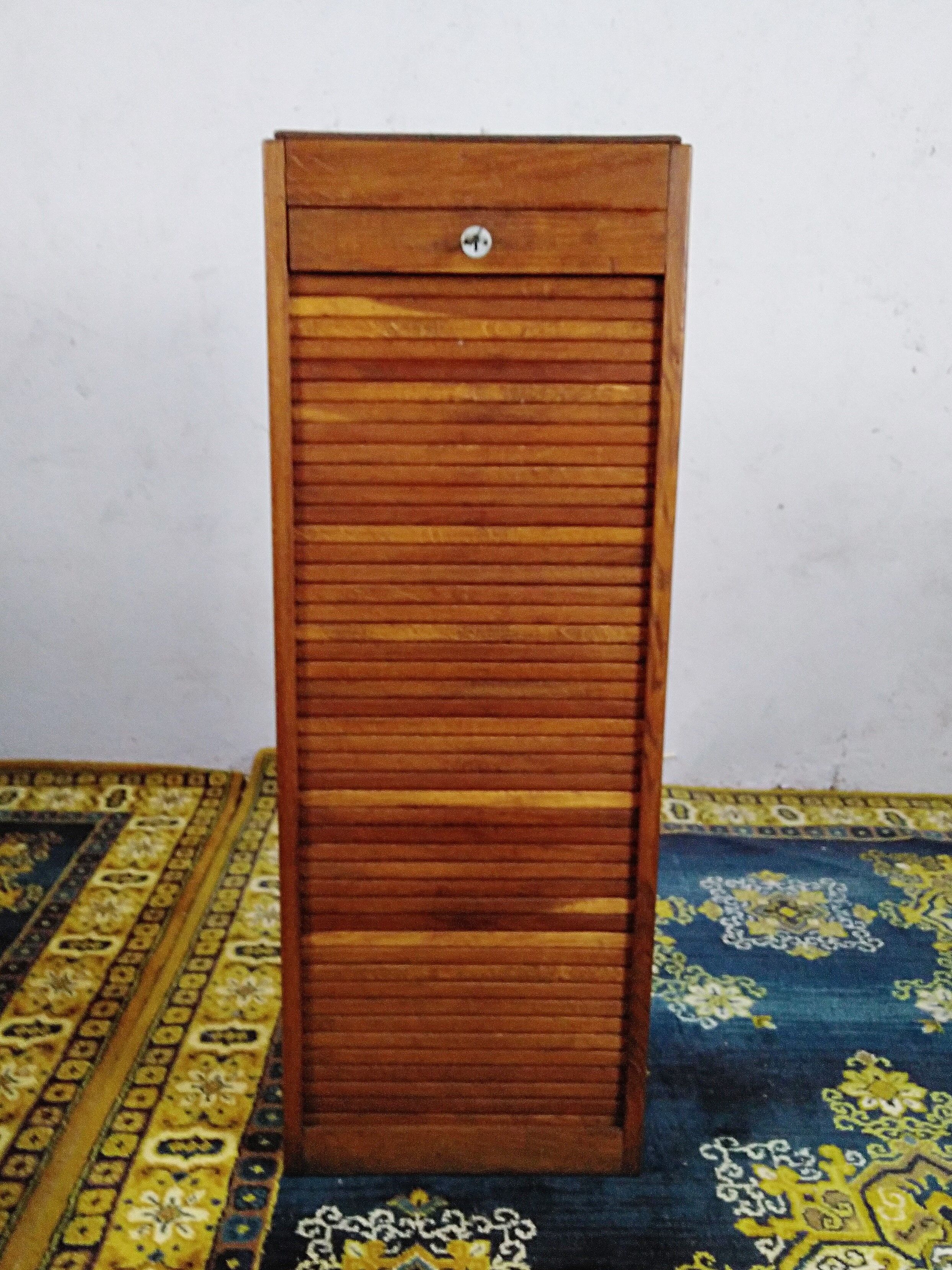 Vintage oak filing cabinet