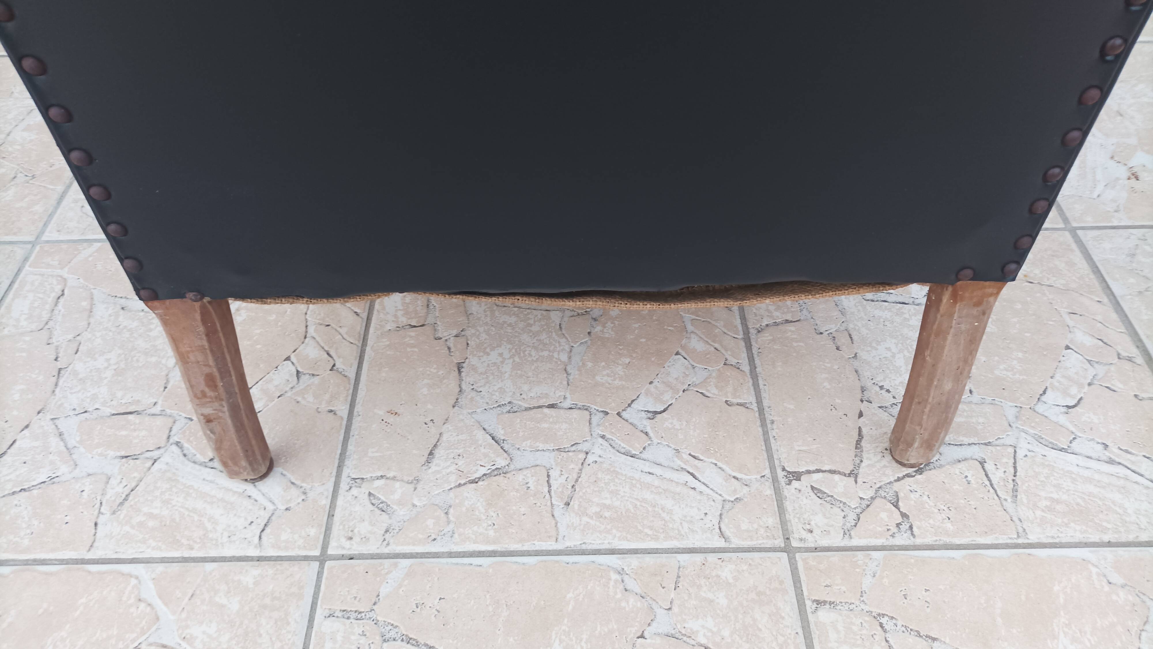 Art Deco period leather armchair