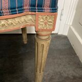 Old louis XVI style chair patinated wood