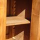 Walnut dressing table with mirror, storage and marble.