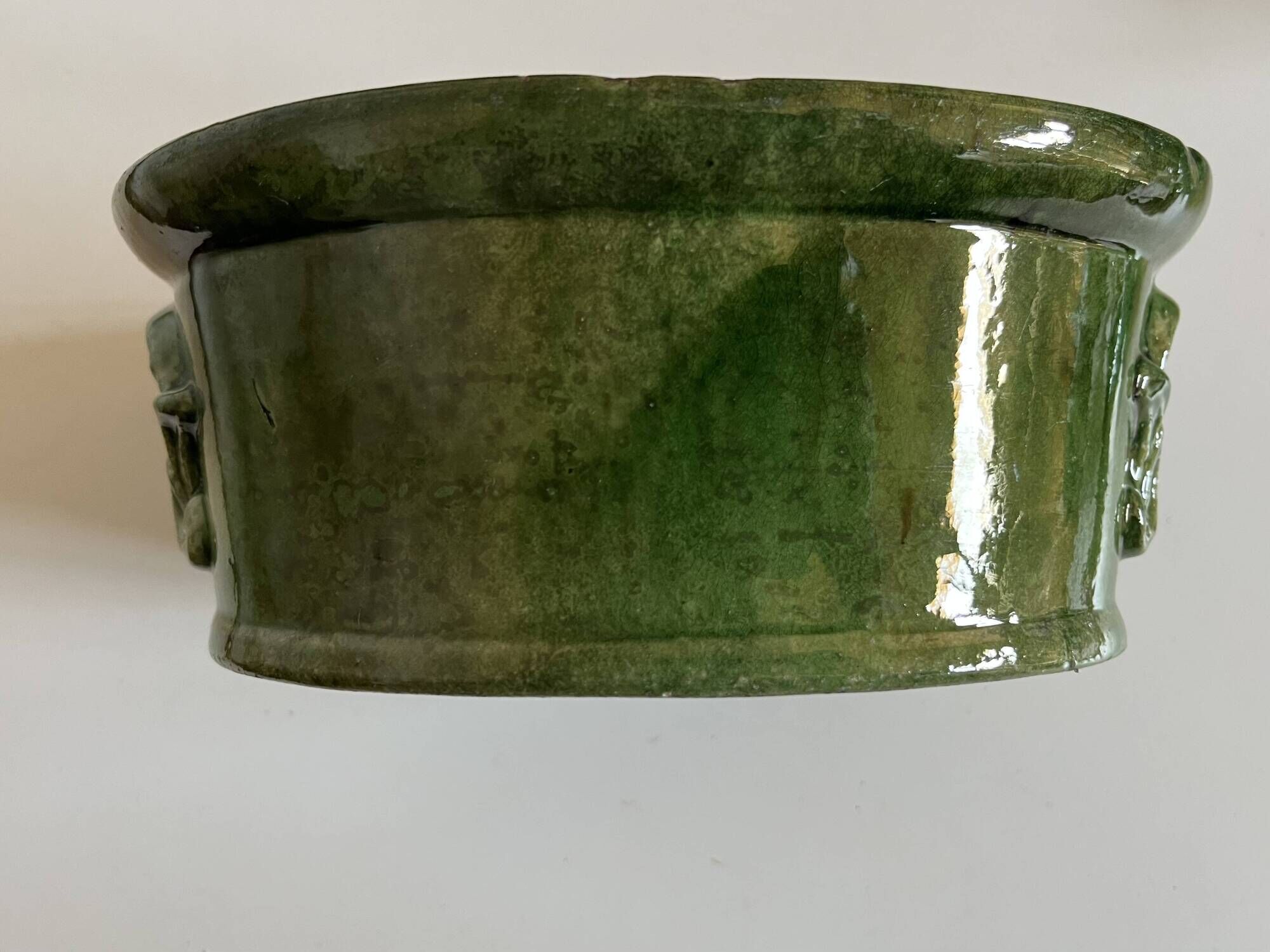 Farm terrine in glazed earthenware from the late 19th century by the Orchies Manufacture.