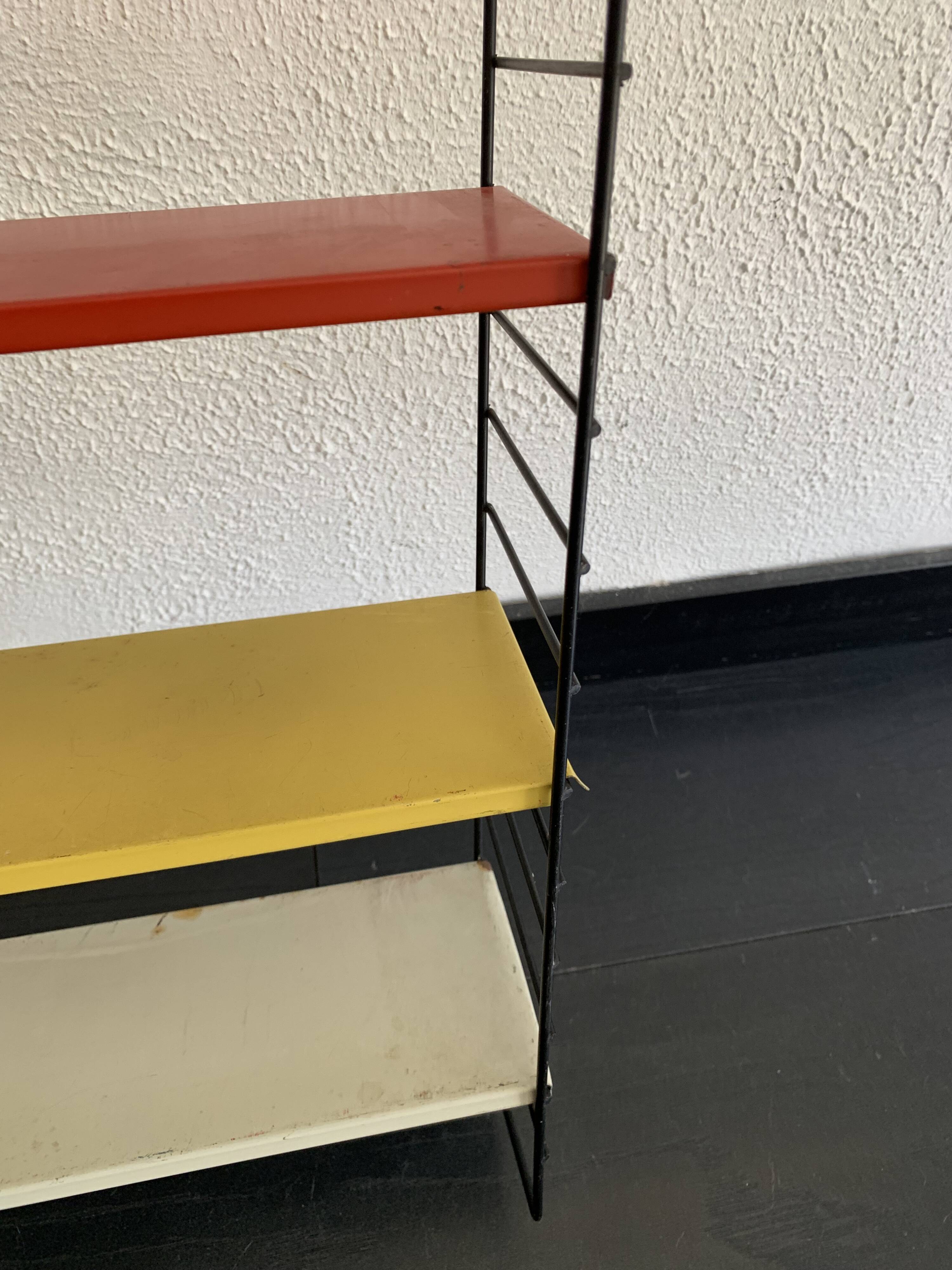Etagère vintage 1950 Tomado bookshelves pocket D.Dekker - 61 x 48 cm