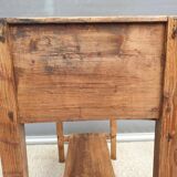 Rimmed table Norman country console in Pine