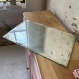 Very stung old bevelled mirror 39x60cm