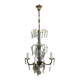 Chandelier 4 lights bronze and tassels