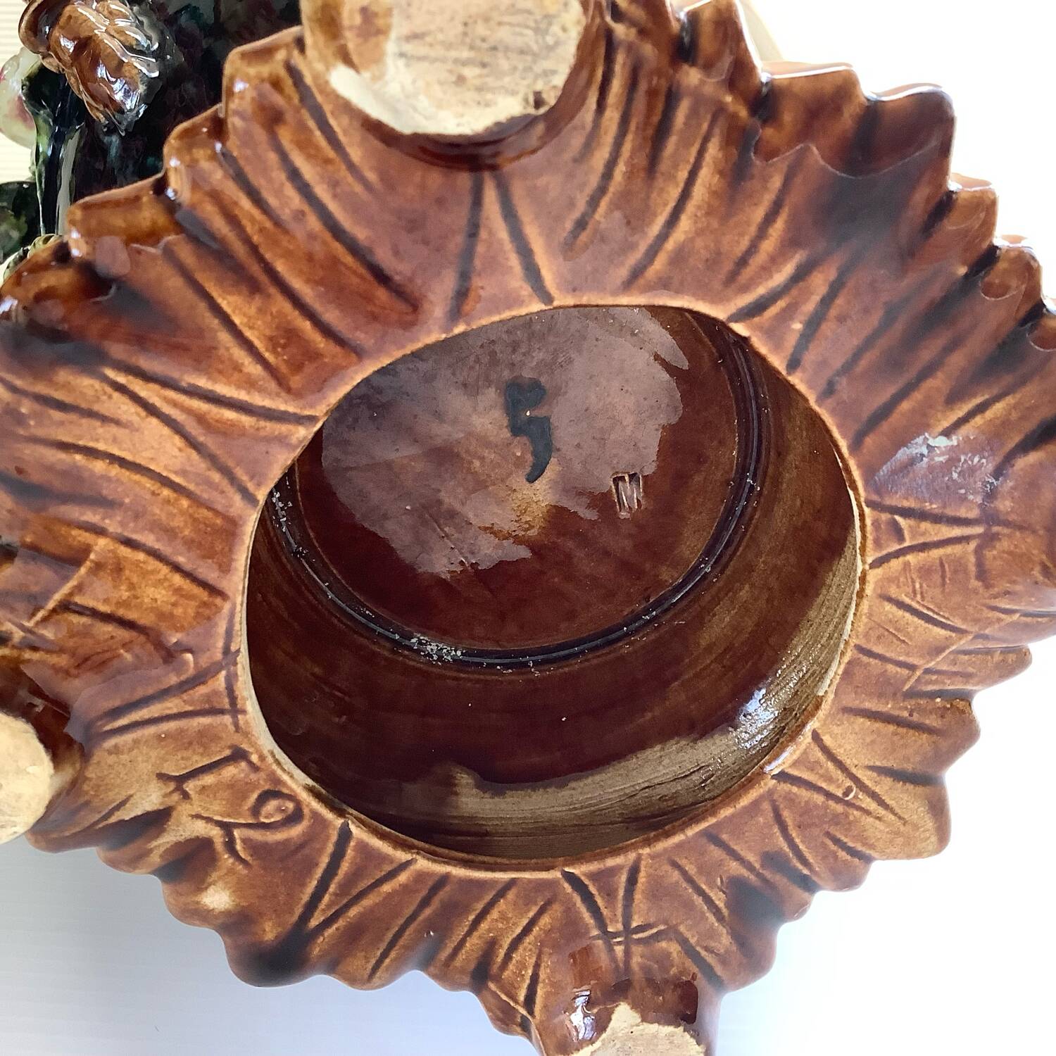 Art Nouveau Pair of Barbotine Vases France