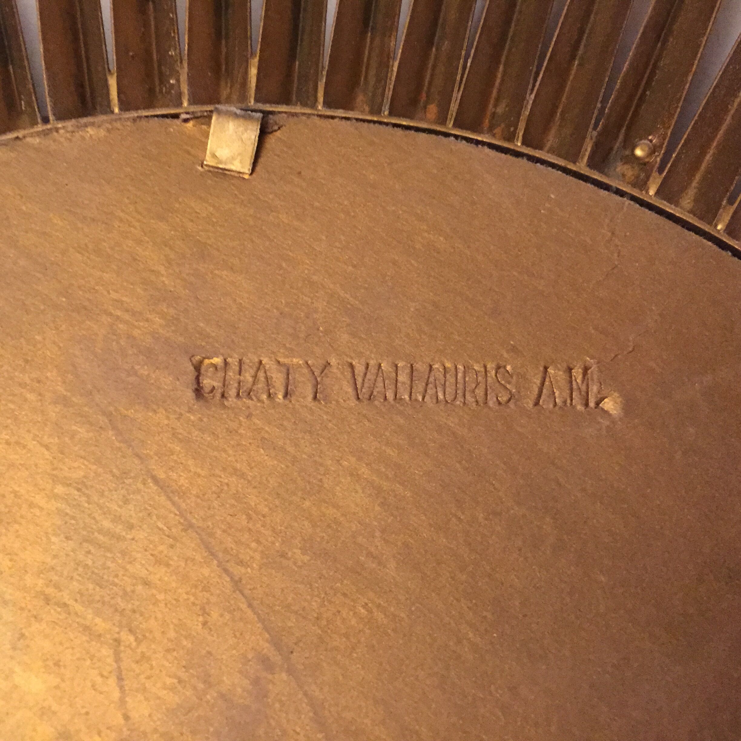 Large mirror Sun Chaty Vallauris 85 cm diameter