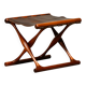 Tabouret Poul Hundevad PH43 Guldhøj en teck et cuir marron, Danemark, années 1960