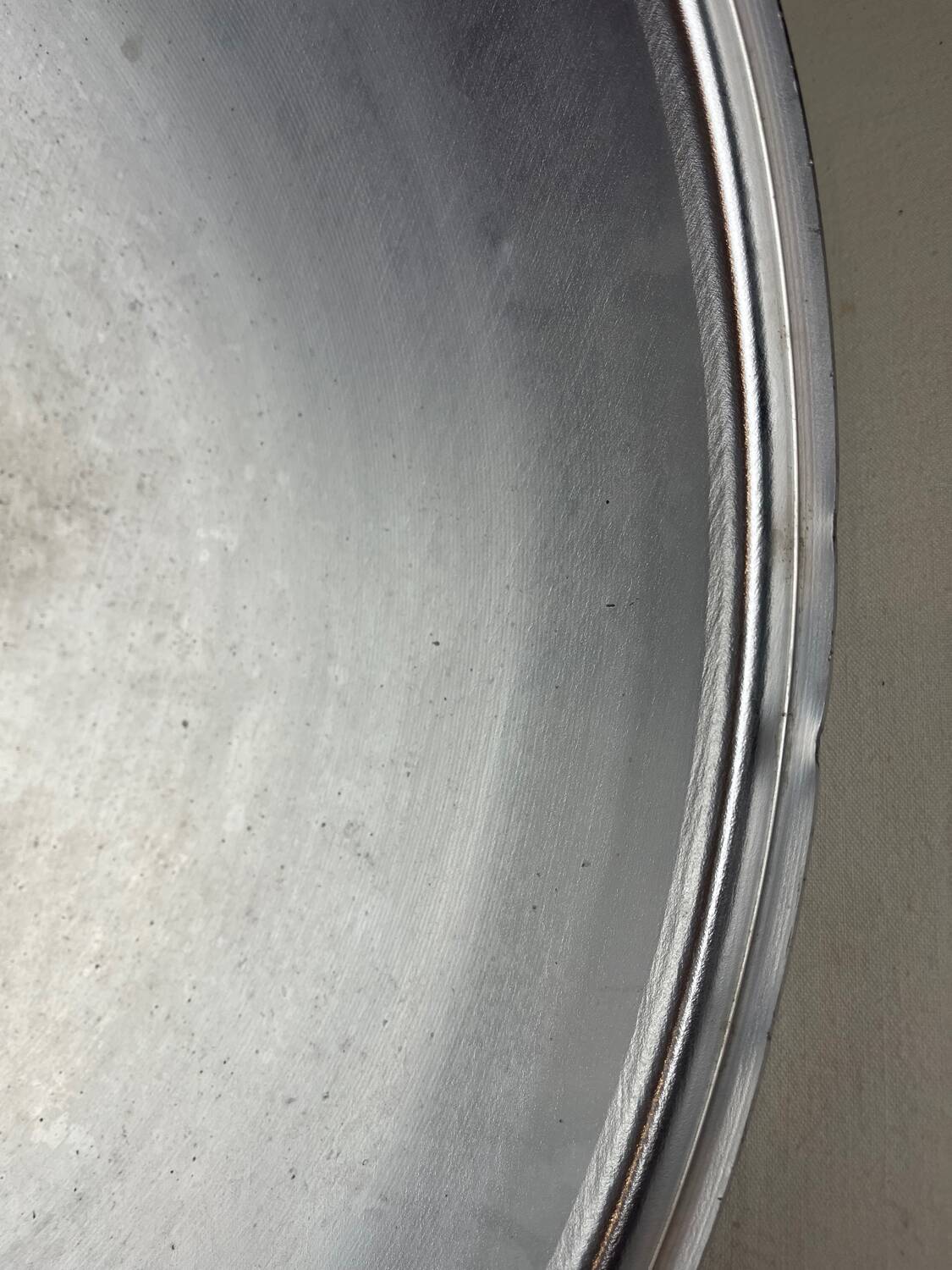 Rare industrial suspension Osram HQL – large aluminium reflector 53